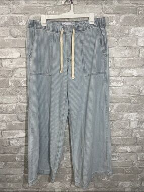 GAP Blue Railroad Stripe Baggy Easy Jeans